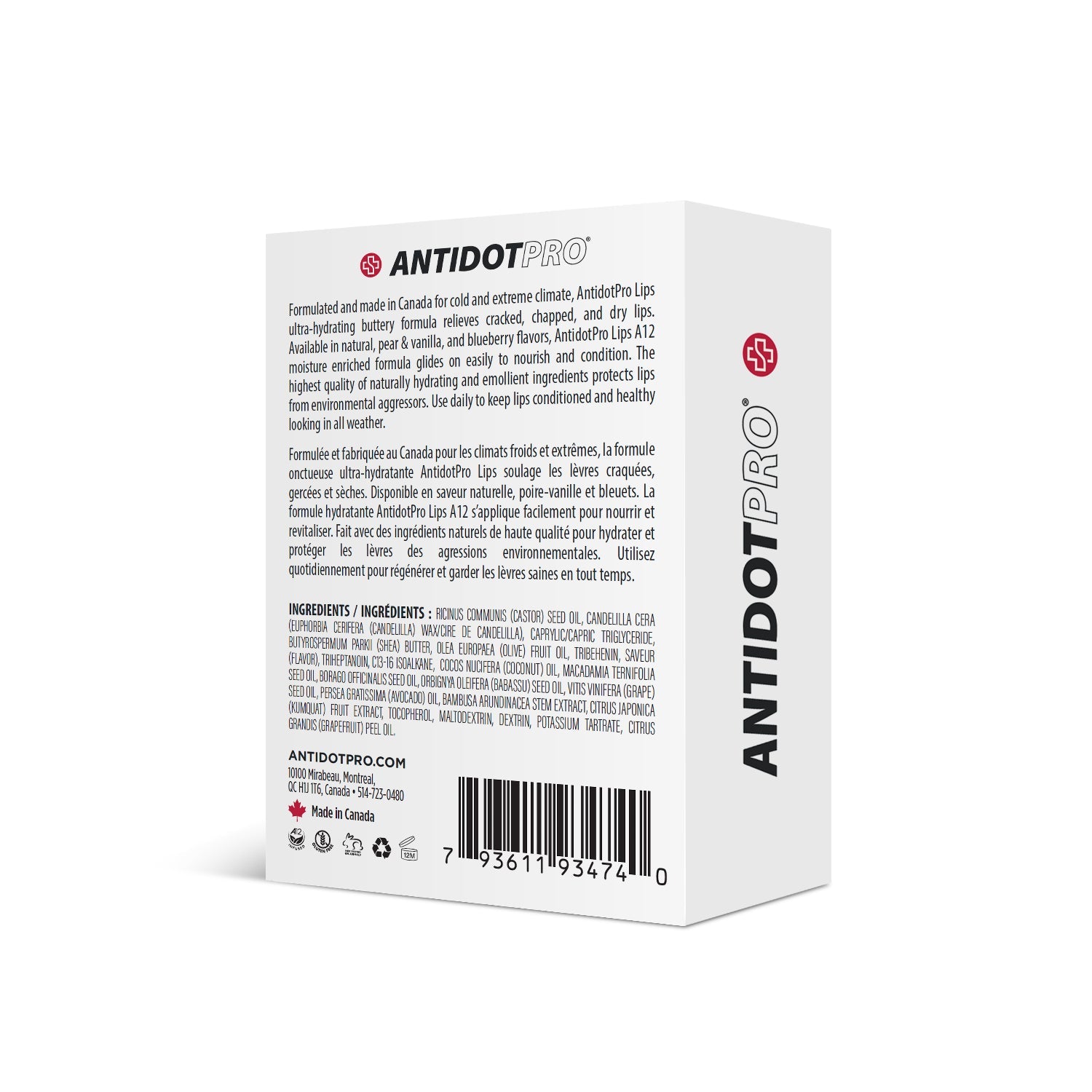 AntidotPro Lips (Pear & Vanilla) - 3 x 3.8G [ANTI-PELIPS-PACK]