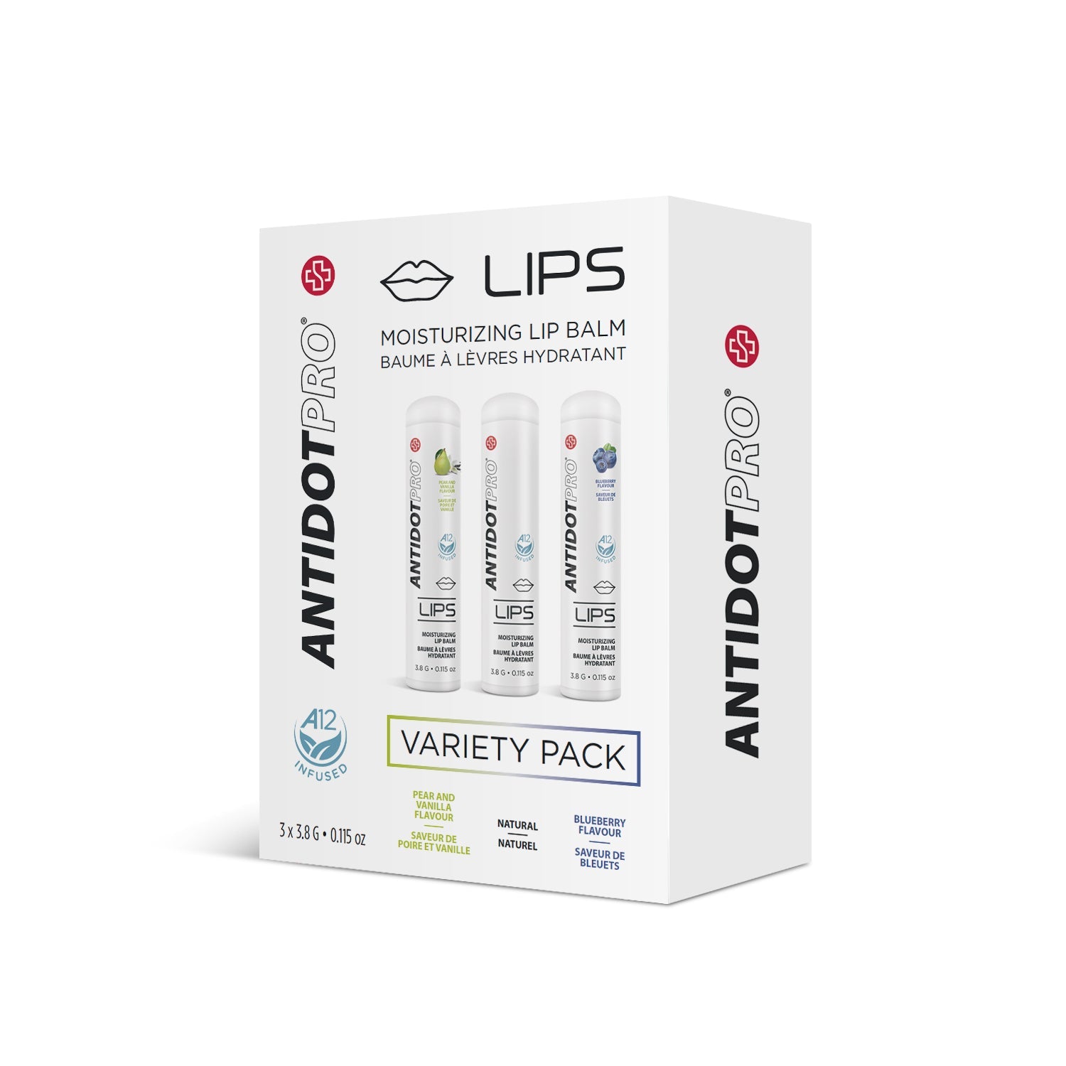 AntidotPro Lips (Variety) - 3 x 3.8G [ANTI-VALIPS-PACK]