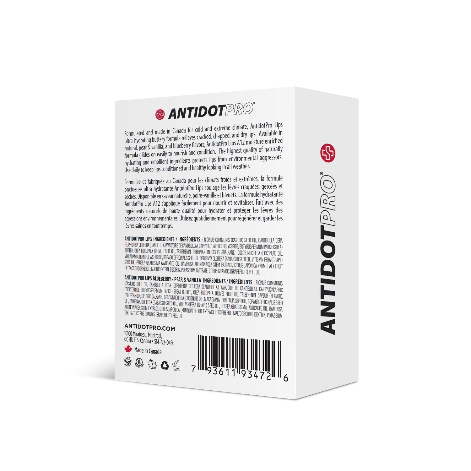 AntidotPro Lips (Variety) - 3 x 3.8G [ANTI-R-VALIPS-PACK]