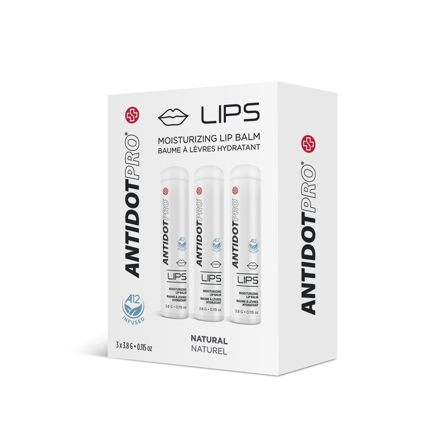 AntidotPro Lips (Natural) - 3 x 3.8G [ANTI-NALIPS-PACK]