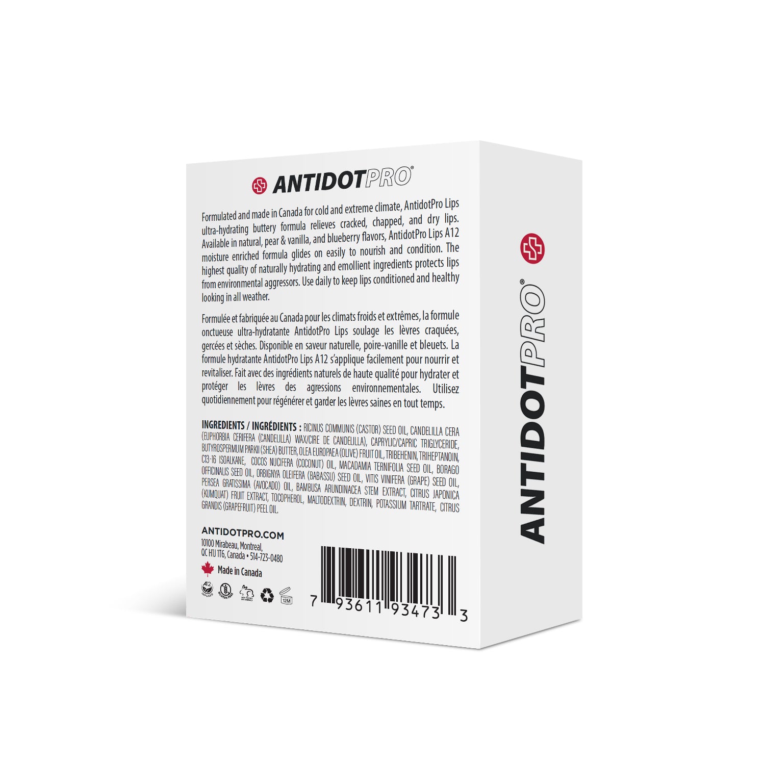 AntidotPro Lips (Natural) - 3 x 3.8G [ANTI-R-NALIPS-PACK]