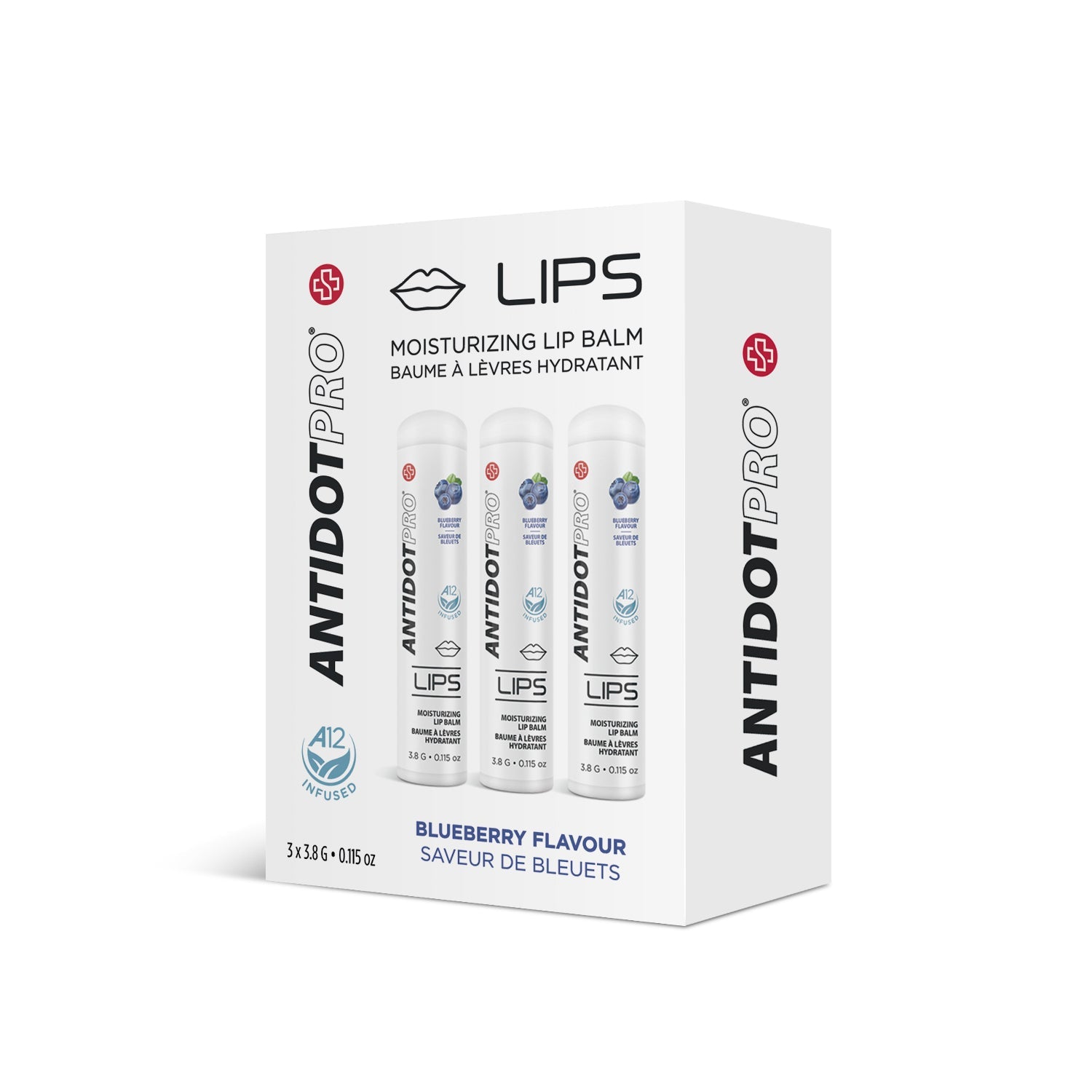 AntidotPro Lips (Blueberry) - 3 x 3.8G [ANTI-BLLIPS-PACK]